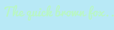 Image with Font Color B8F6C5 and Background Color B8E9F6